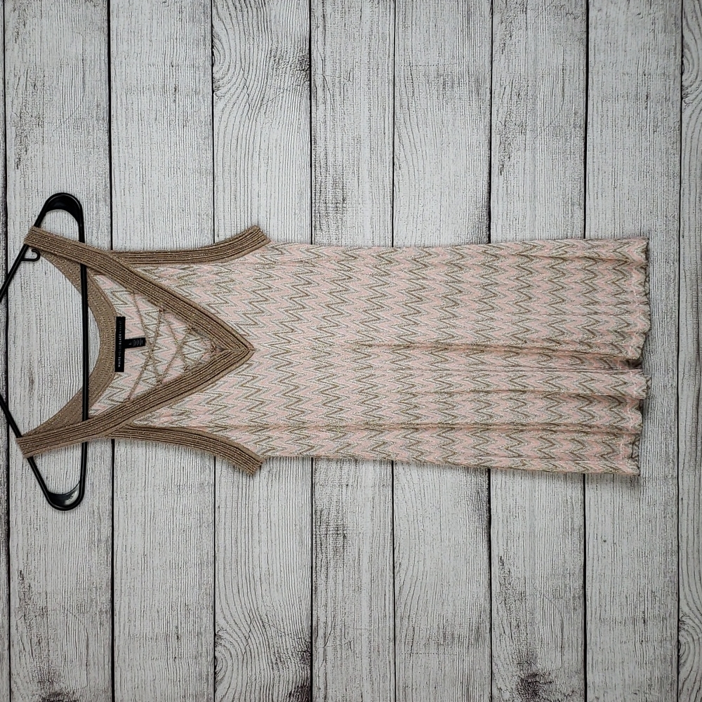 Retro Strappy Boho Chevron Striped Tank Top